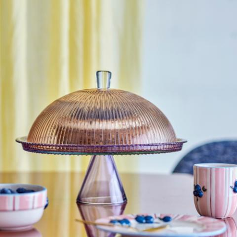 Tayo Kagefad m/låg, Multifarvet, Glas