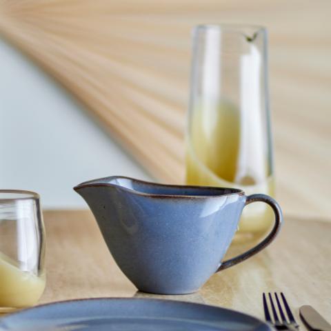 Bloomingville Sandrine Tazza In Grés Ceramica Grigio 380 Ml Fatto A Mano Stile Scandinavo
