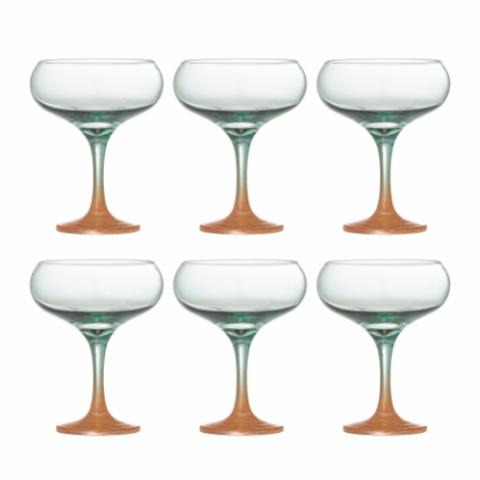 Signe Cocktailglas, Bunt, Glas