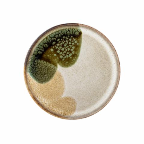 Jules Plate, Green, Stoneware
