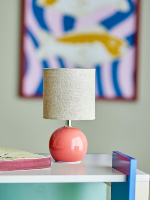 Valdis Table lamp, Rose, Stoneware