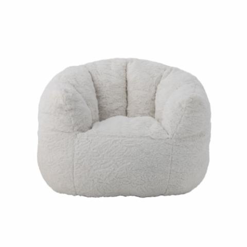 Kari Lounge Chair, White, Polyester