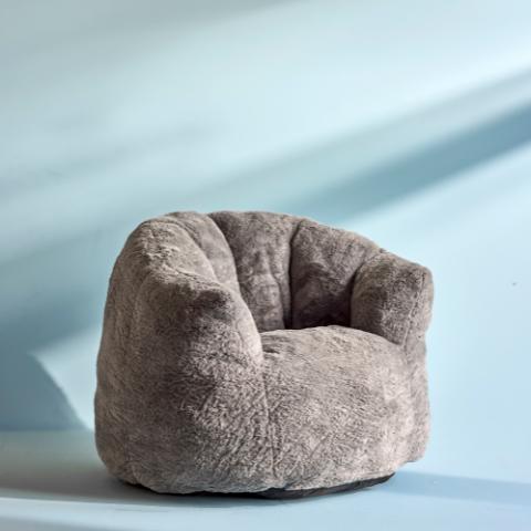 Kari Lounge Chair, Grey, Polyester