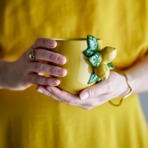 Limone Tasse, Jaune, Grès