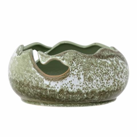 Leonas Deco Bowl, Green, Stoneware