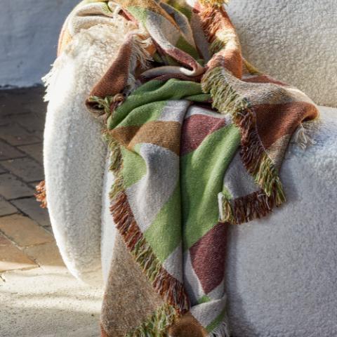 Galvin Throw, Multi, Recycled Cotton
