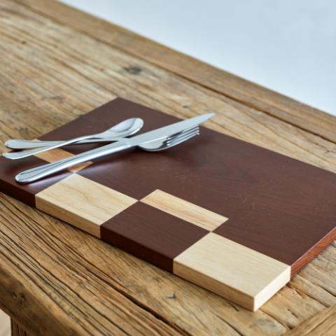 Seldon Schneidebrett, Braun, Gummibaumholz