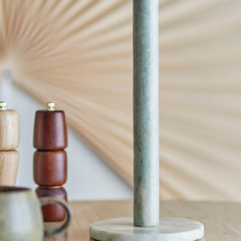 Emy Socle d’essuie-tout, Verte, Marbre