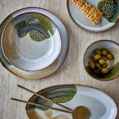 Jules Ensemble de Vaiselle, Verte, Grès