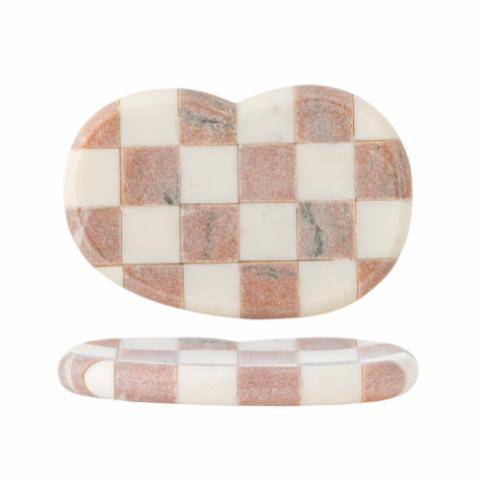Petrea Tray, Rose, Marble