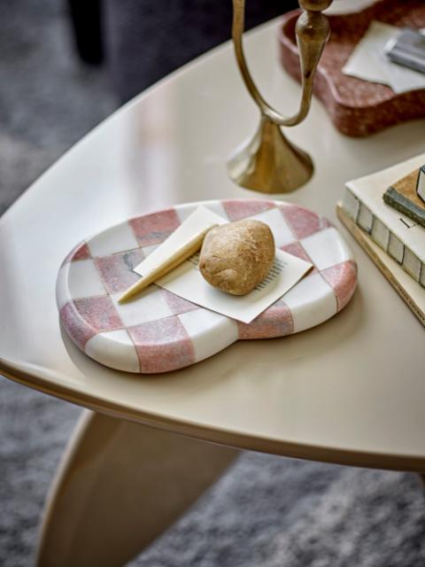 Petrea Tray, Rose, Marble