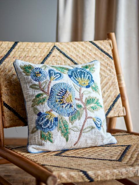 Hanna Cushion, Blue, Cotton OEKO-TEX®