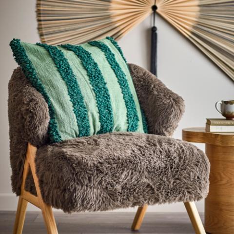 Cory Cushion, Green, Cotton OEKO-TEX®