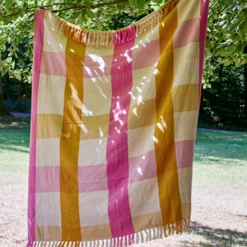 Hadley Throw, Multi, Recycled Cotton