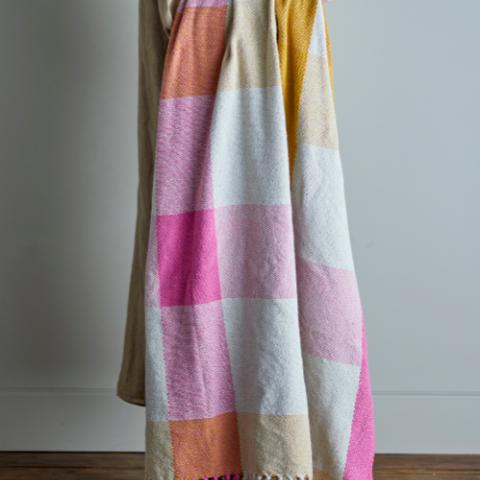 Hadley Throw, Multi, Recycled Cotton