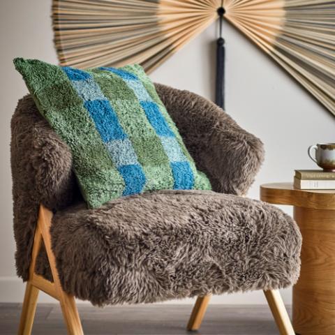 Pil Coussin, Verte, Coton OEKO-TEX®