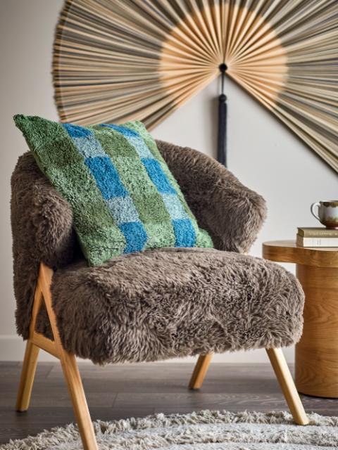 Pil Coussin, Verte, Coton OEKO-TEX®