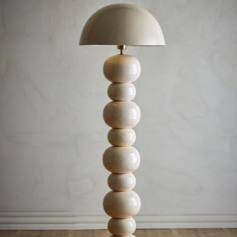 Cressida Floor Lamp, Nature, Metal