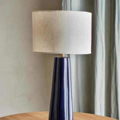 Cornelie Lampe de table, Bleu, Aluminium