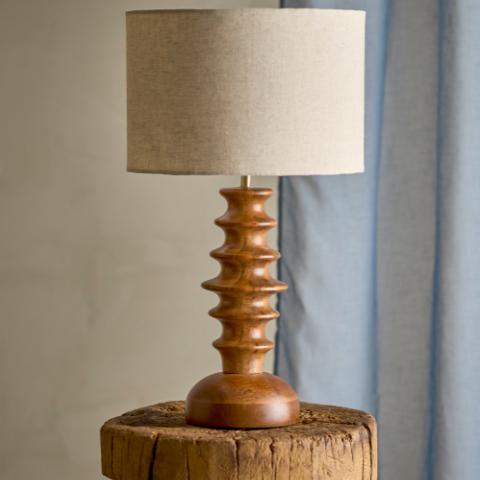 Elinora Lampe de table, Marron, Mango