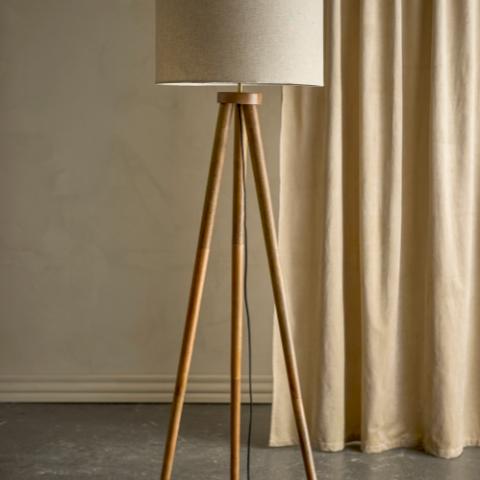 Etienne Lampadaire, Marron, Mango