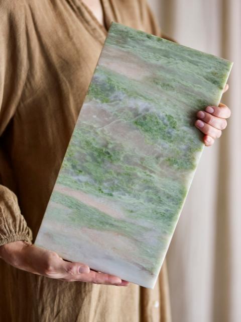 Keika Cutting Board, Green, Marble