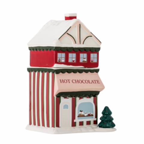 Gloria Gefäß mit Deckel, Rot, Keramik