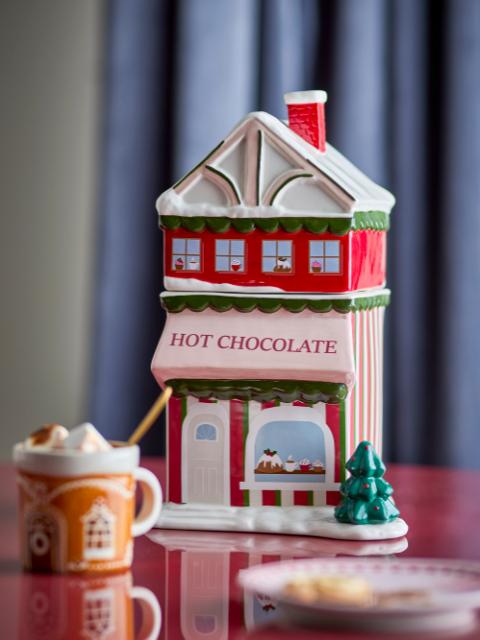 Gloria Cruche avec couvercle , Rouge, Céramique