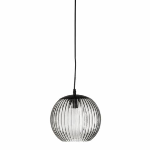Sybia Hängeleuchte, Grau, Glas