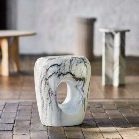 Bard Beistelltisch, Natur, Steingut