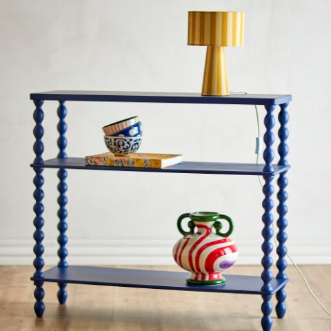 Salino Console Table, Blue, MDF