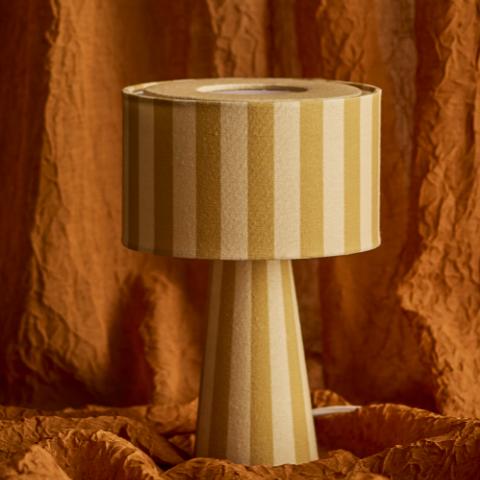 Emmie Table lamp, Yellow, Linen
