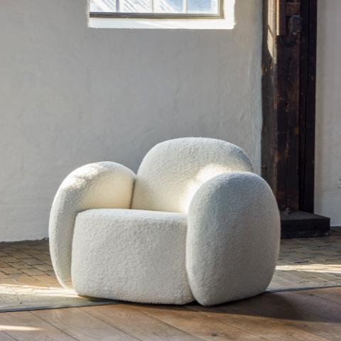 Zanno Chaise longue, Blanc, FSC®Mix, Pine