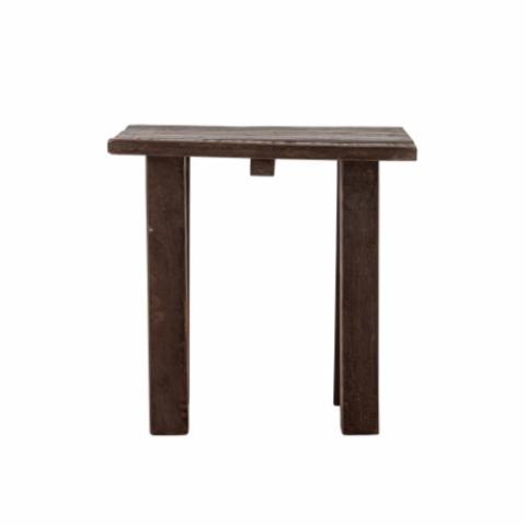 Porir Pedestal, Brown, Reclaimed Wood