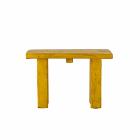Porir Sockel, Gelb, Recyceltes Holz