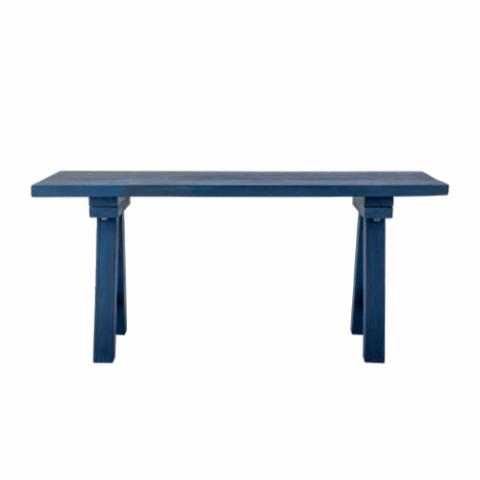 Porir Bench, Blue, Reclaimed Wood