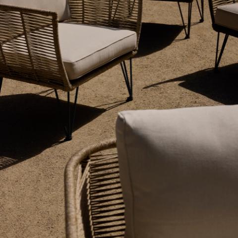 Mundo Chaise longue, Marron, Fer