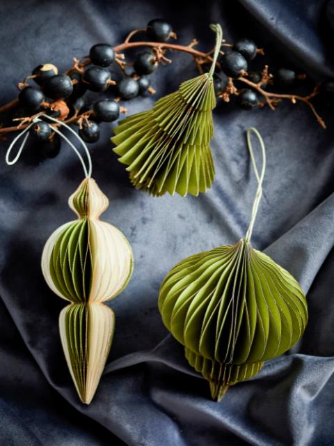 Tinkle Ornament, Grøn, FSC®Mix, Paper