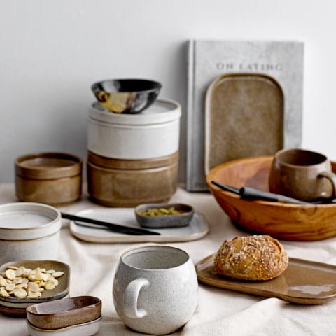 Addison Assiette, Multicolore, Grès