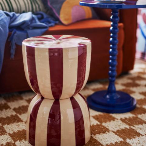 Vrea Table d'appoint, Multicolore, Métal