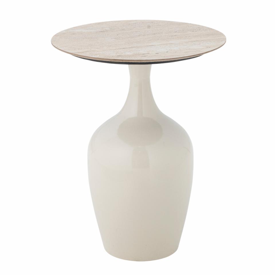 Lecco Beistelltisch, Beige, Eisen