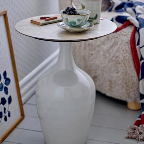 Lecco Side Table, Nature, Metal