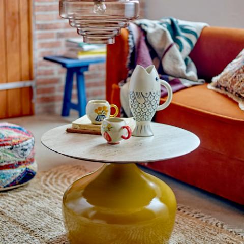 Lecco Coffee Table, Yellow, Metal