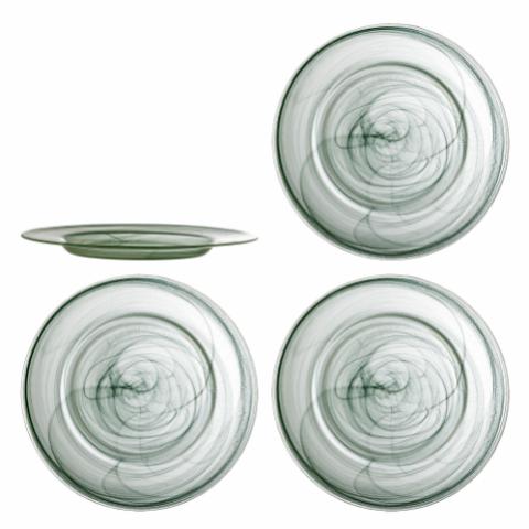 Amelie Assiette, Verte, Verre
