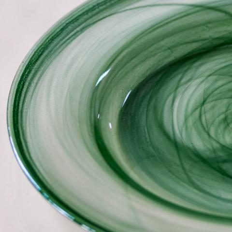 Amelie Assiette, Verte, Verre