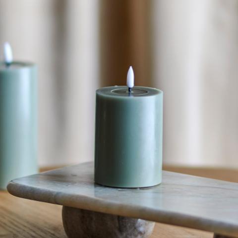 Ponza LED Candle, Grøn, Paraffin
