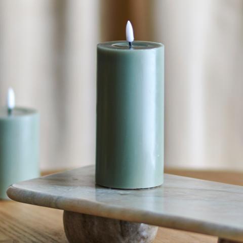 Ponza LED Candle, Verte, Paraffine