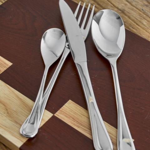 Elvera Cutlery, Silver, Stainless Steel