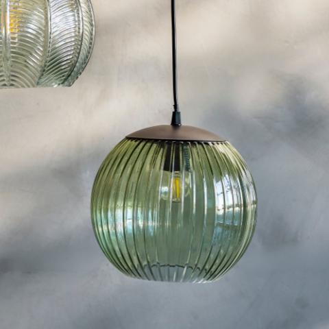 Sybia Pendel, Grøn, Glas