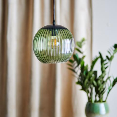 Sybia Hängeleuchte, Grün, Glas